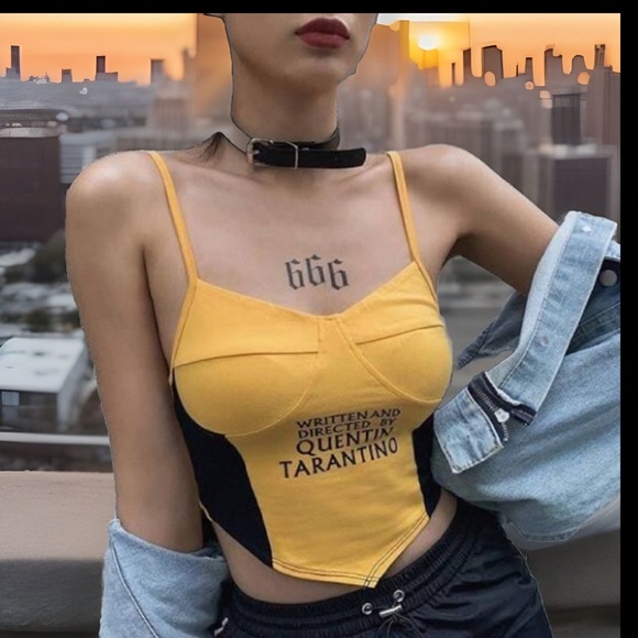 WRITTEN & DIRECTED BY QUENTIN TARANTINO Crop Cami - Picture 1 of 10